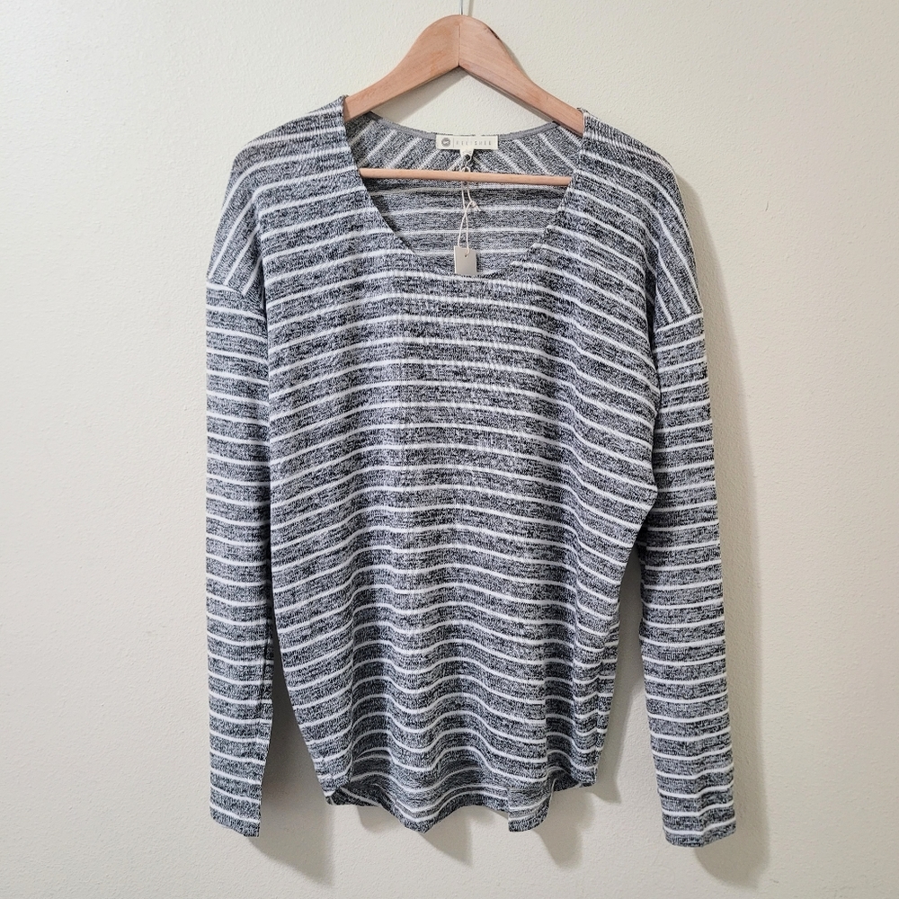 Relished striped long sleeve shirt L